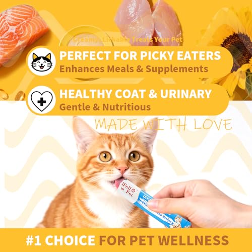 IFELLO PET Cat Treats, High-Meat High-Moisture Lickable Cat Treats, Variety Pack – Real Chicken & Seafood – Silky Creamy Purée – Grain-Free (15g Each | 12 Tubes) — view 2