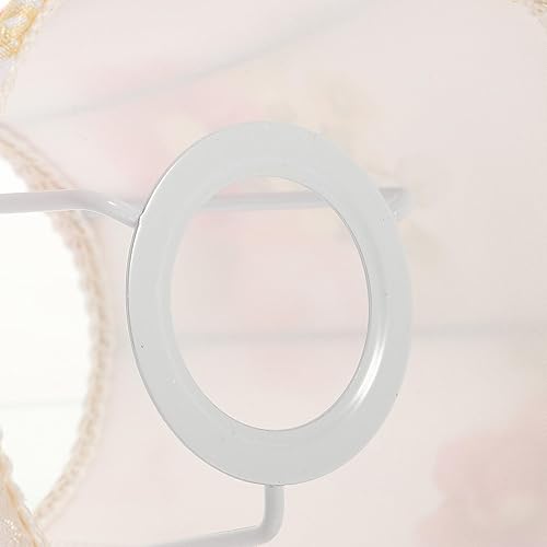Miniatura 7 de Lámpara de mesa, pantalla de tela, pantalla de tela, cubierta de lámpara de araña de barril, cubierta de pantalla de 5.9 in, clip floral en la