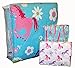 Girls Turquoise Blue & Pink Pony Horse Comforter Set W/Sheets (Bed in a Bag) (Twin Size)