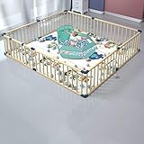 corral madera para bebes * [Forma flexible]: puede usar todas las cercas, ya sea cuadrada, rectangular u octogonal, puede crear espacios de juego de cualquier tamaño para su hijo