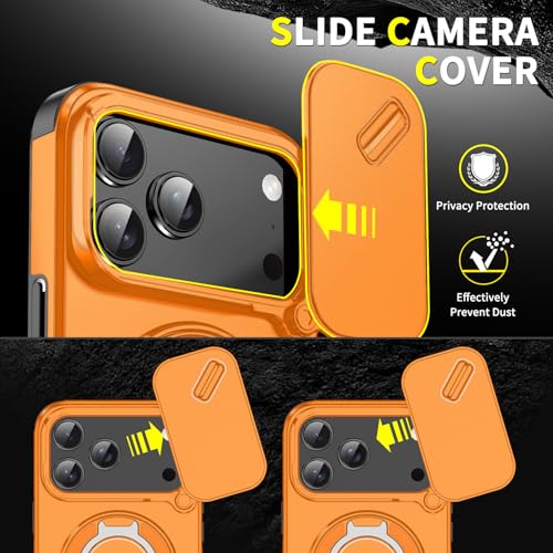 Doulings Heavy Duty Series Designed for iPhone 14 Pro Max Case,Rugged 360 Rotatable Ring with Invisible Holder Stand,Slide Camera Cover & Military Grade Drop Protection Shockproof,Blue by Doulings - Used condition - Image 3