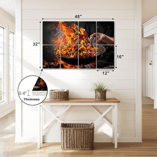 Paneles Acústicos Decorativos 8 Pack LAMOONHOME 48"x32" de Fibra de Poliéster Auto Adhesivos para Estudios y Hogar miniatura 2