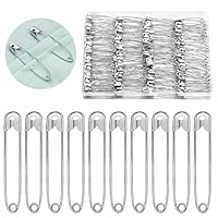 MASPHY 200 Stück Sicherheitsnadeln, 37 mm große Sicherheitsnadeln für Kleidung, Kunsthandwerk, Schmuckherstellung und Nähen