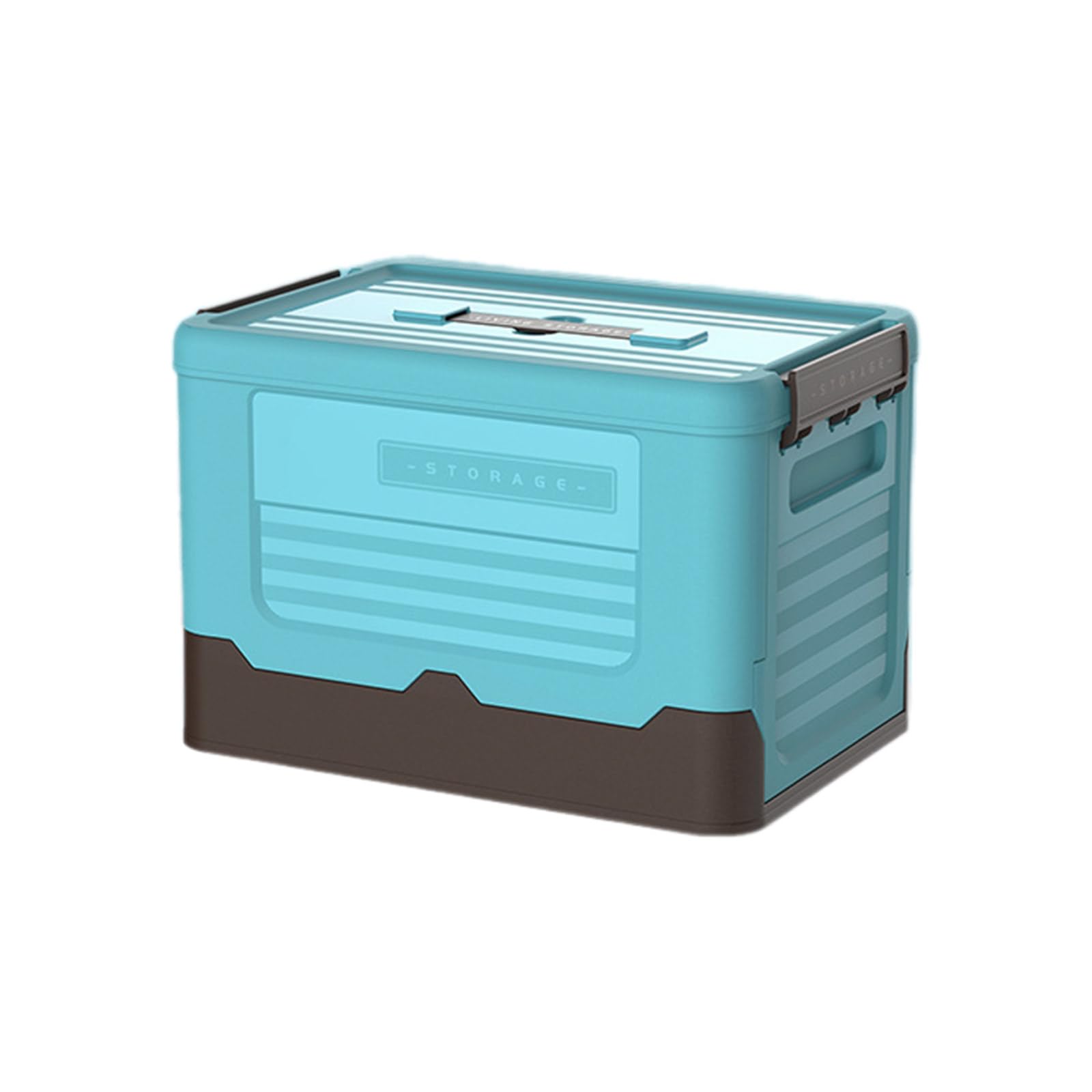 Mekalero Blue Foldable Storage Bin Plastics Organizers Box For Clothes And Books Toy Container Dorm Organization Tool Organizers Bin