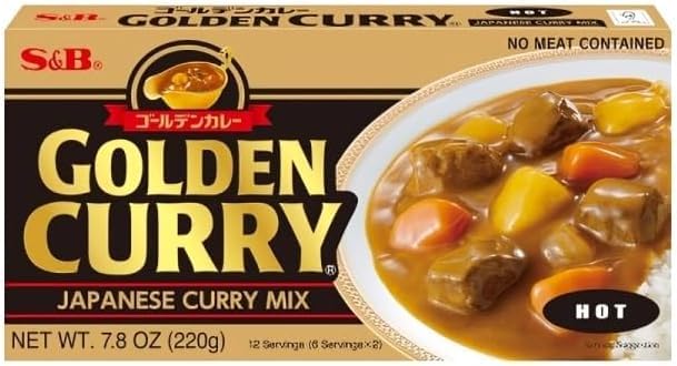 S&B Golden Curry Hot 220g x 2 Pack