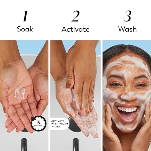 Image of Olay Face Wash, Gentle Cleansing Melts, Fragrance-Free, Daily Use Cleanser, For All Skin Types, Travel Size, Water-Activated to Clean, Tone, and Refresh, 64ct (2 Pack x 32ct)