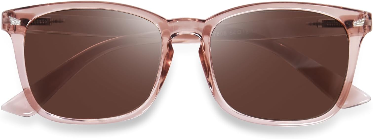 OPTOFENDY Reader Sunglasses for Women Men, Full Lens Outdoor Reading Sunglasses with Spring Hinge, UV400 Protection