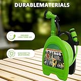 Armo® 10M Mini Garden Hose Pipe 32FT Hosepipe with 7 Pattern Spray Nozzle Gun Retractable Garden Hose Reel for Patio Balconies - Image 2