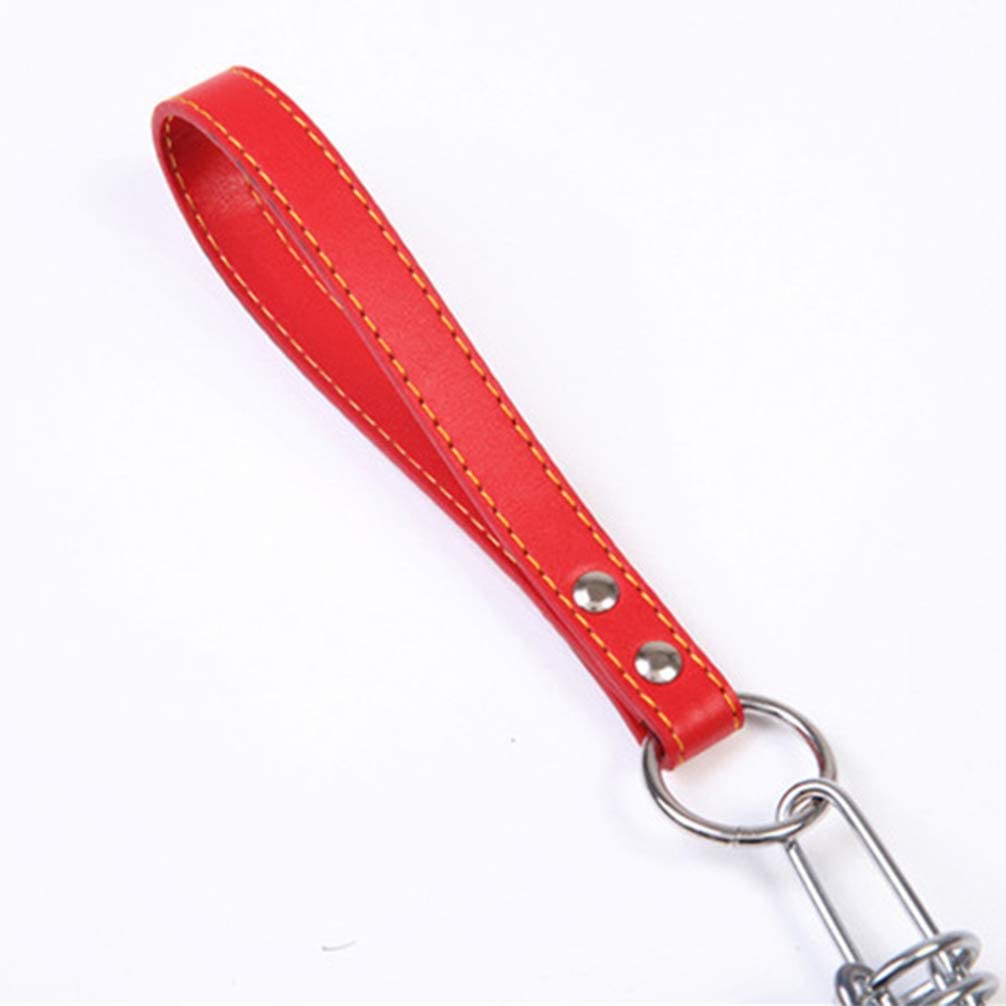 Guinzaglio per Animali Domestici Guinzaglio per Cani in Acciaio Inossidabile con Molla a Strappo Forniture per Animali Domestici per addestramento a Piedi Professionale