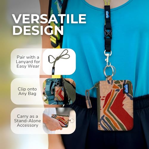 KAVU Stirling Double Sided Slim Cotton Canvas Zip Wallet4