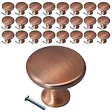 Swiss Kelly (25 Pack, Knob) Antique Copper Kitchen Cabinet Knobs Dresser