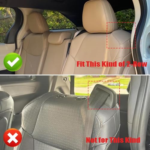 Custom Fit Seat Covers for Toyota Sienna 2021 2022 2023 2024 2025 LE, XLE,8 Seats,2nd Row 4/2/4 Split,Full Set Sienna Seat Covers,Durable and Breathable Faux Leather,Airbag compatible(Black/Red)