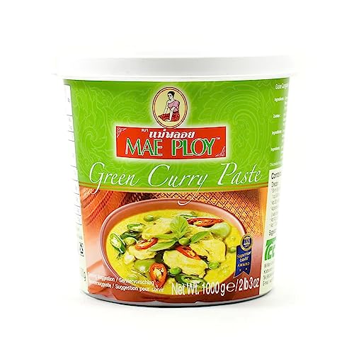 Mae Ploy Green Curry Paste 1kg - Bulk Authentic Thai Curry Base