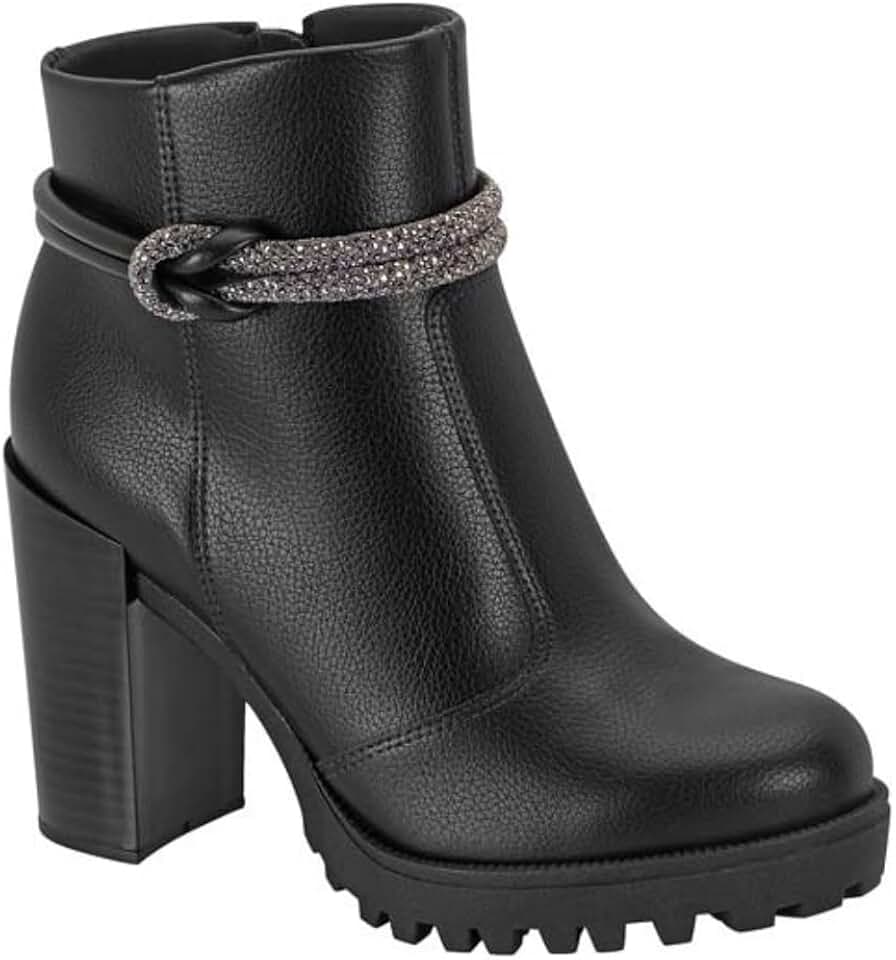 Bota Moleca Coturno Salto Alto Tratorado 5325.124 Preto