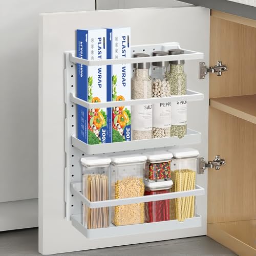 Wexoma Küchenschranktür Aufbewahrungsbox, Putzschrank Organizer, Selbstklebende Wandmontierte Aufbeâ€¦ – Miniatur
