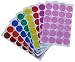 Dot sticker 1 inch 25 mm Color labels in Green, Yellow, Pink, Purple, Orange, Brown, Blue and Red dots sticker - 768 Pack by Royal Green