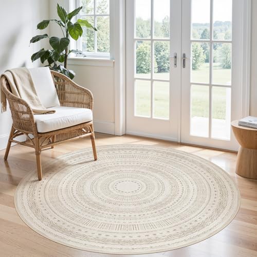 cotiled 5x5 Round Area Rug