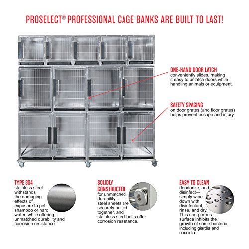 Proselect Small Modular Kennel Cage, Graphite #TOP4