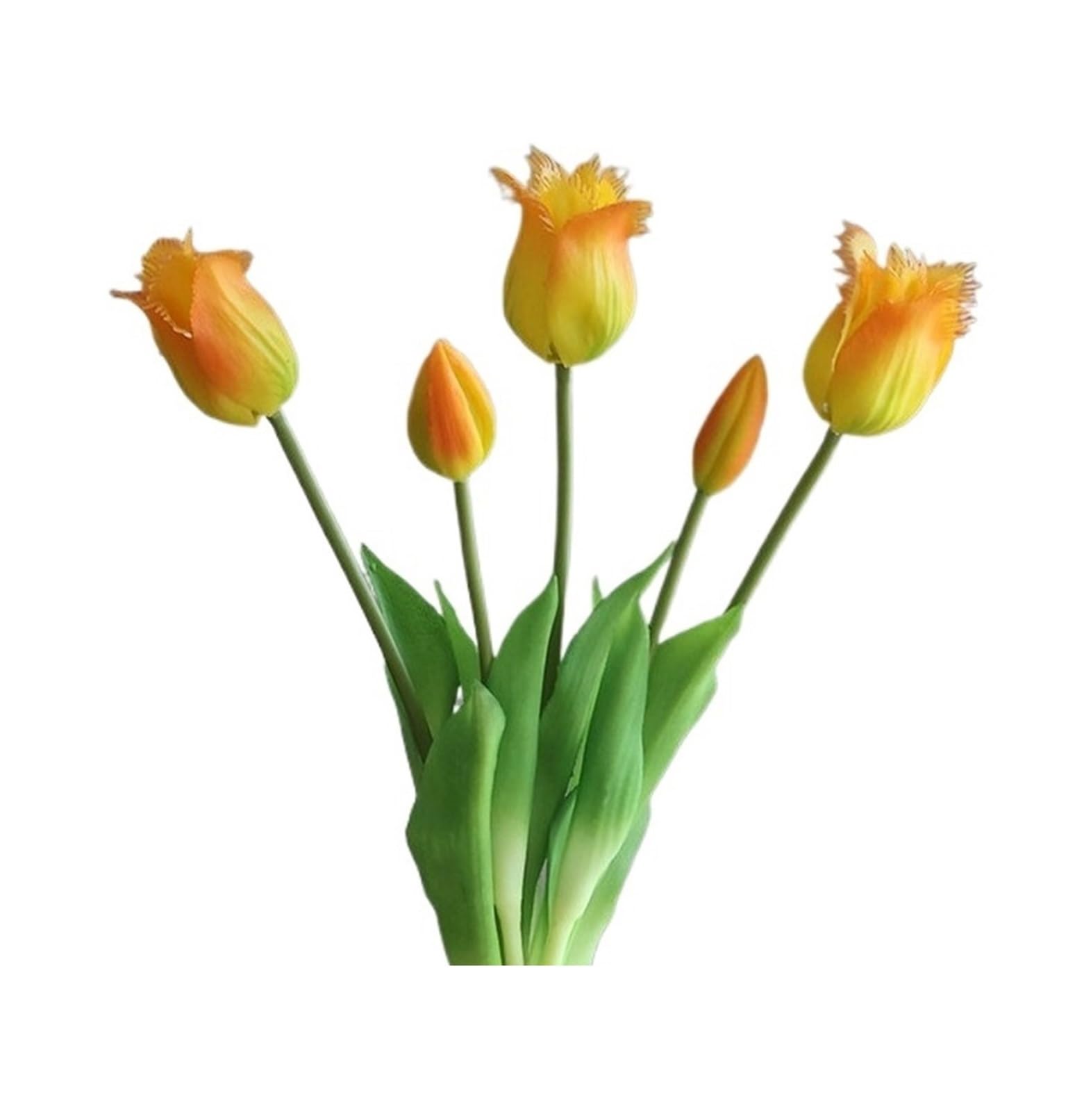 Casetlong Artificial Flowers Wedding Decor Fake Bouquet Party Floral Home(Orange)