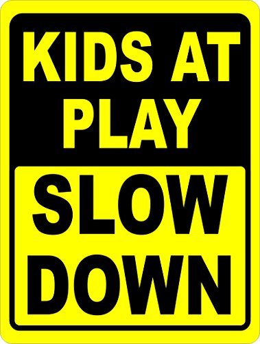 CAEJCCL Blechschild „Slow Your Donkey Down“ – Retro-Warnschild Aus Aluminium – Für Garten, Bar Und Zuhause