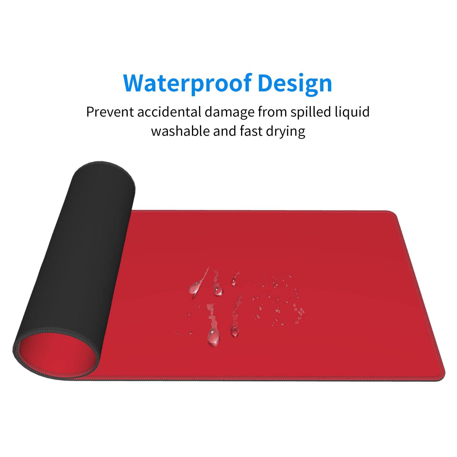 MasiBloom Large Mouse Pad Mat 11.8 X31.5 Inches With Stitched Edge Non-Slip Rubber Base For Home Office Gaming Desk Mouse Pads Mats Accessories (Pink Flowers