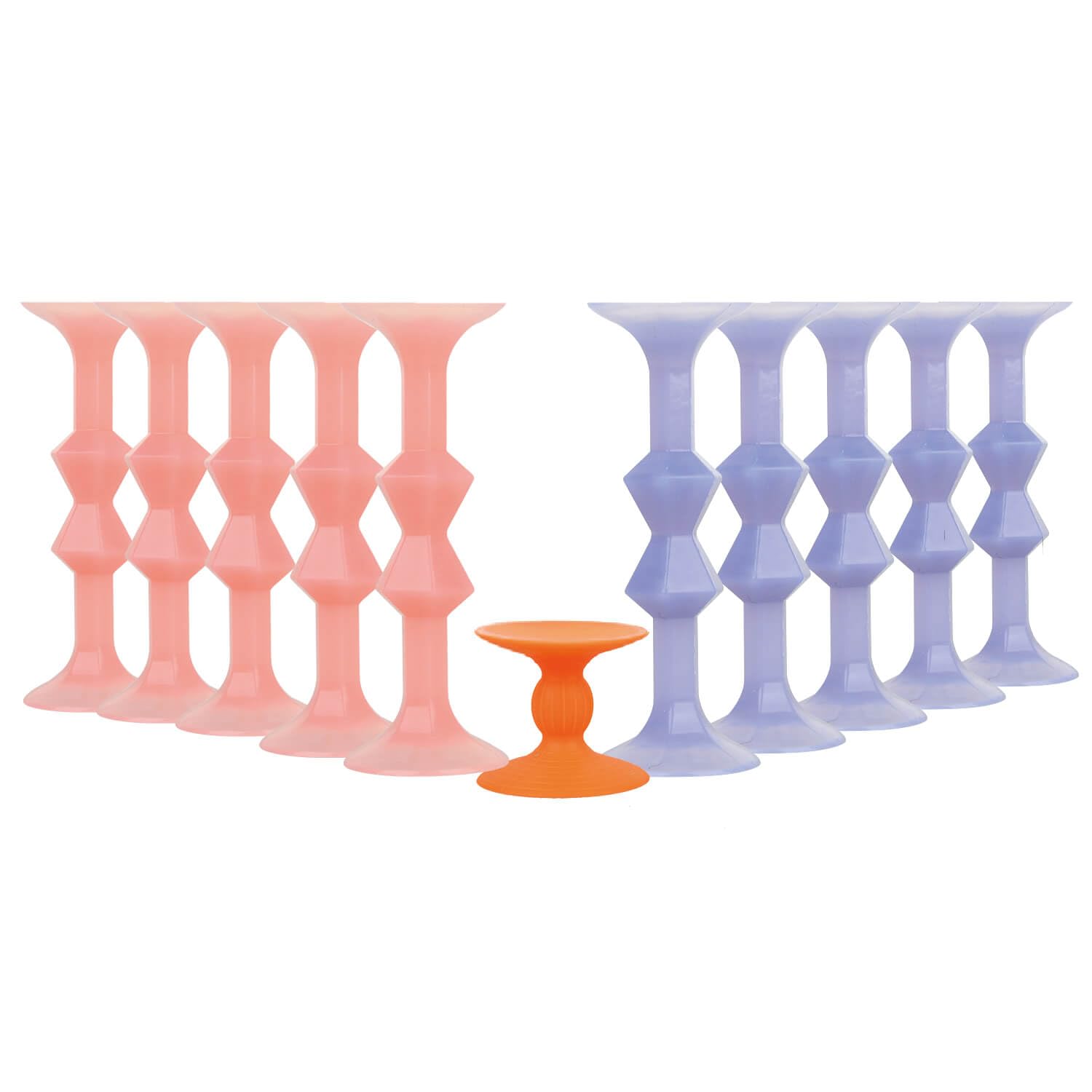 11Pcs Diamond Styled Valentine's Day Silicone Suction Cup Dart Game Pictionary Game for Family Party (Solid Color)