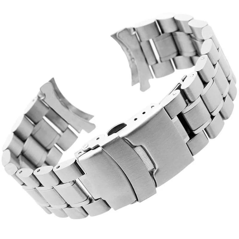 Bracelet de montre acier inoxydable anti corrosion ajustable pour entrecorne 22mm 20mm