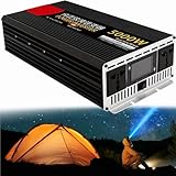 ▶【Utilisations multiples】Ce convertisseur de puissance à onde sinusoïdale pure de haute technologie offre une capacité de charge élevée et une sécurité optimale. Il peut être connecté à tout appareil électrique courant et est idéal pour les camping-cars, les caravanes, les systèmes solaires, les interventions sur le terrain et autres systèmes autonomes.