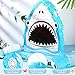 Libima Small Shark Piñata 16.5 Inch Piñatas for Birthday Party Decorations Shark Themed Party Supplies with Piñata Blindfold and Bat for Kid Adult
