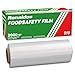 Ronaldos Food Safety Film, 12 inches x 2000ft Plastic Wrap, Commercial Grade, Used For Food Service Industry, Great For Sealing And Storage, Easy To Use Slide Cutter For Clean Cut Use (1 Box)