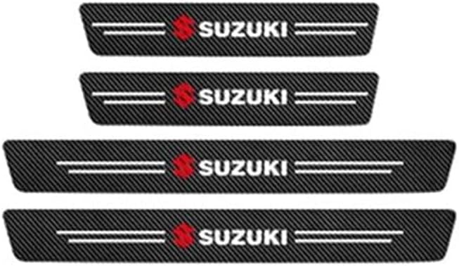 4pcs Car Door Sill Protector For Suzuki Alto 1979-2021 HA, Anti-Scratch Car Door Sill Plate Protectors, Anti-Collision Car Outer Door Sill Protector, Stickers Accessories
