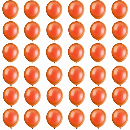 Ballon Orange,36 Pièces 5 Pouces Ballons de Baudruche,Ballon Anniversaire,Ballons Orange en Latex Mat Helium Gonflable de Fete,Mariage,Baby...