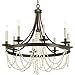 Progress Lighting P400005-020 Allaire Eight-Light Chandelier, Polished Chrome