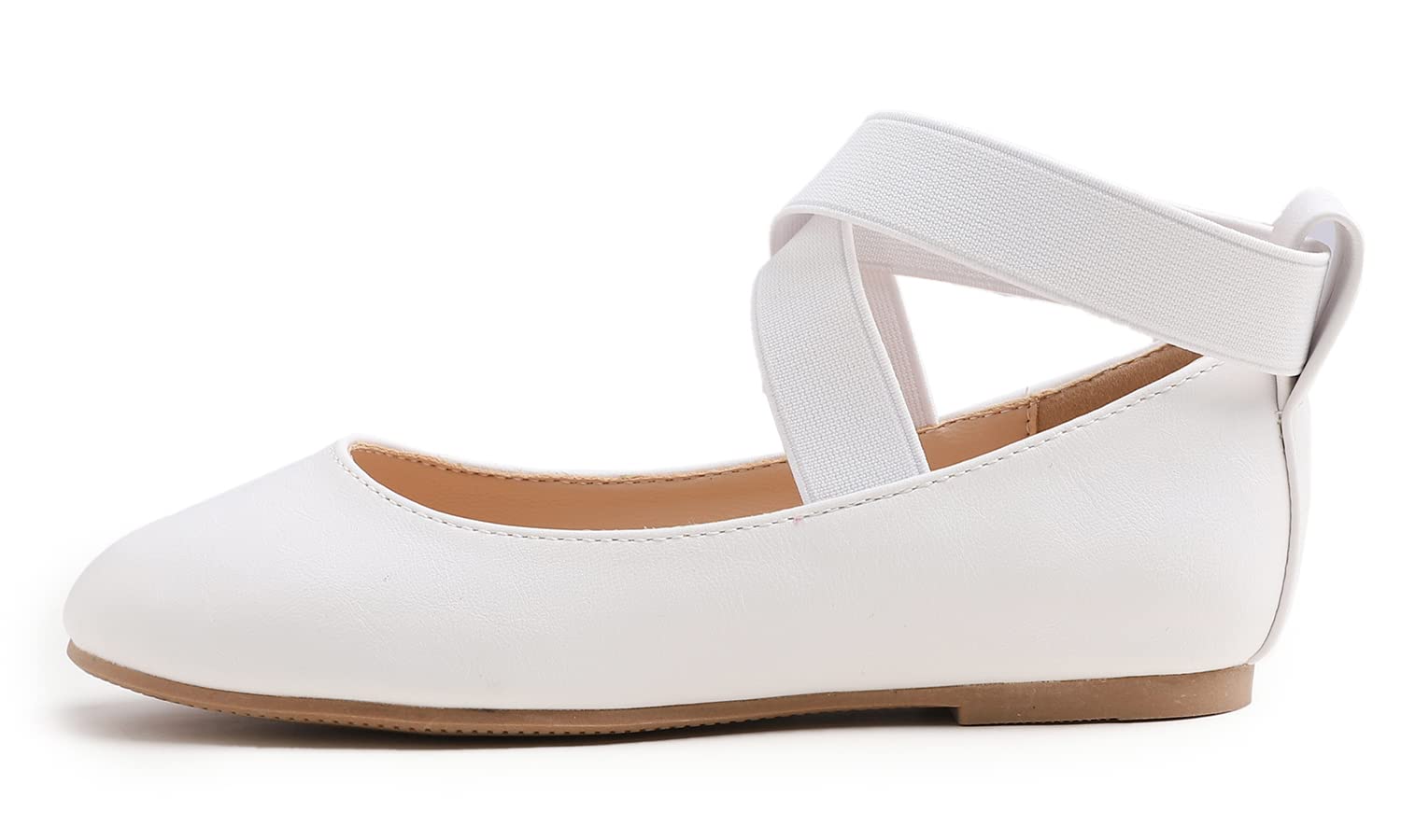 Feversole Elastic Belt Bailarinas Niña de Vestir - Zapatos Cómodos para Ceremonias - Ballet Flats