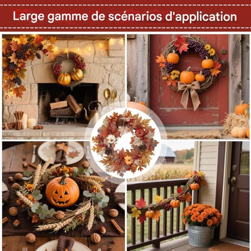 Couronnes d'automne pour porte : habillez vos murs et clôtures