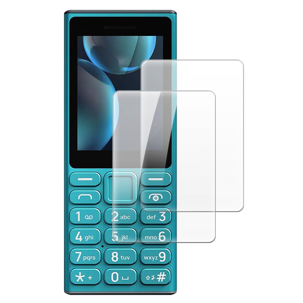 Shantime [2 Pack] Tempered Glass Screen Protector Compatible with HMD 105 4G 2024 (2.4 Inch), HD Clear Anti-Scratch Bubble-Free Case Friendly