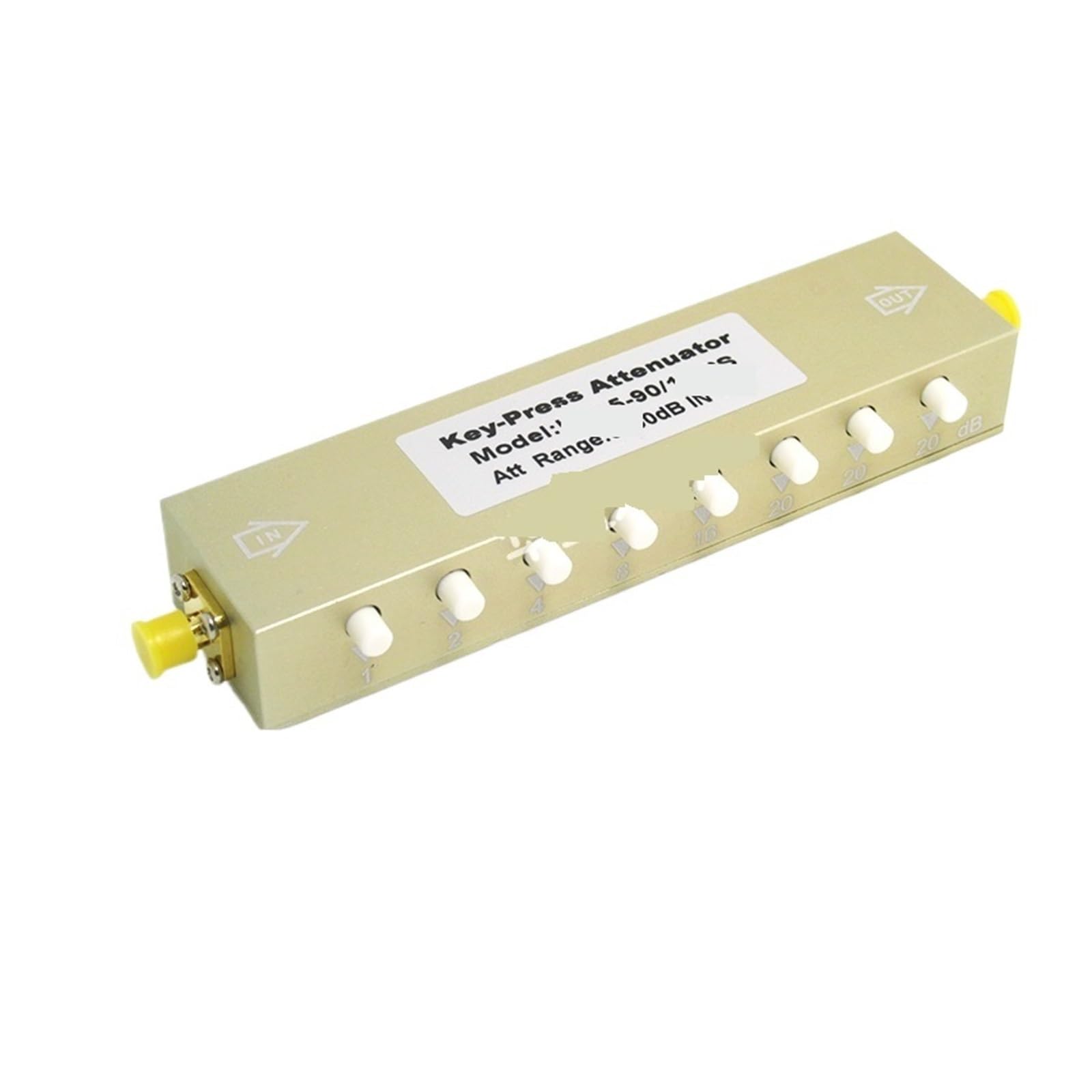 Atténuateur réglable Atténuateur réglable à bouton coaxial de type Sma, atténuateur à pas 0-90db/60/30(2W 0-30dB)