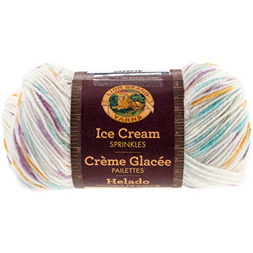 Lion Brand Yarn 923-304 Ice Cream Yarn, One Size, Sherbert