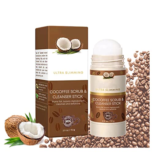 Cocoffee Scrub & Cleanser Stick - Coconut Coffee Body Scrub, Coconut Coffee 2-In-1 Scrub & Cleanser Stick For All Kind Skin Type Women Men (1 Pcs) #TOP27