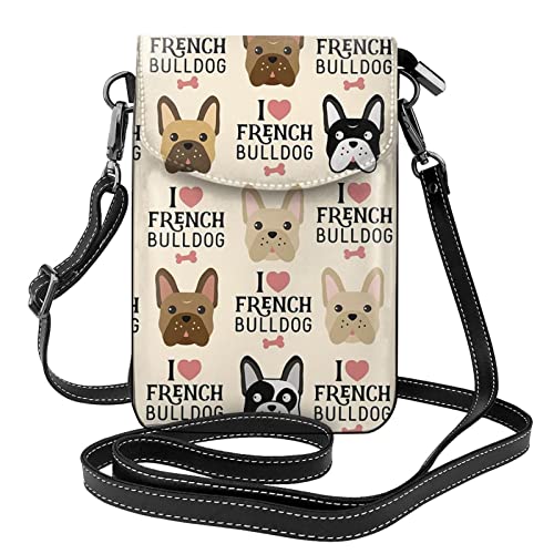 Sac téléphone portable bouledogue français idéal pour vos promenades et sorties quotidiennes