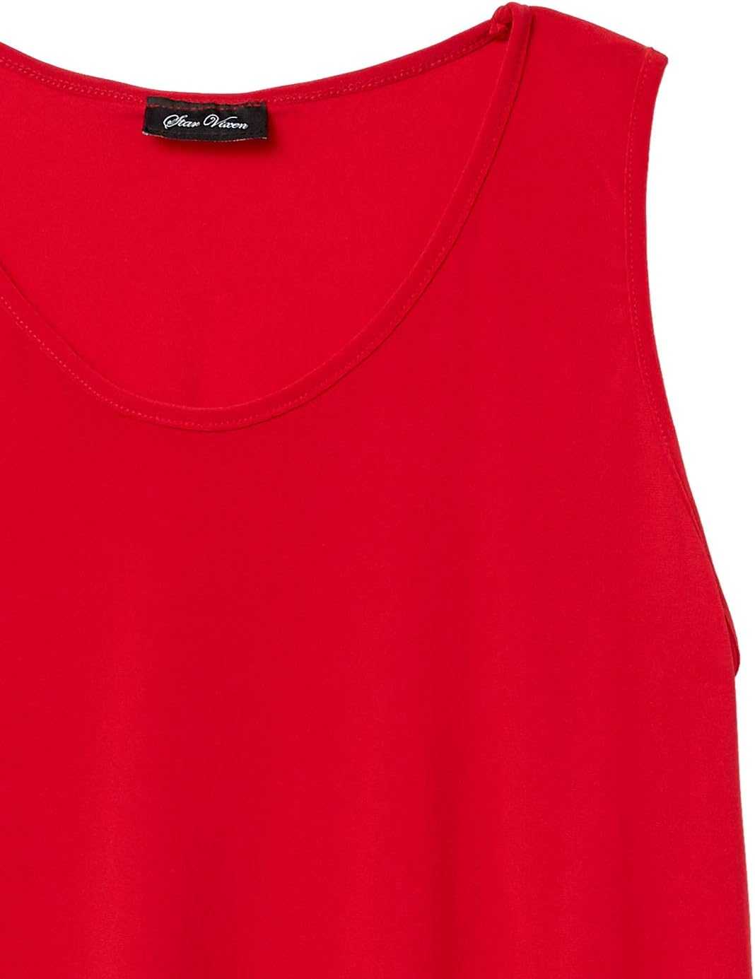 Star Vixen Women's Petite Sleeveless U-Neck Pullover Top – Brushed Knit, Easy Fit, Wrinkle Free - View #3