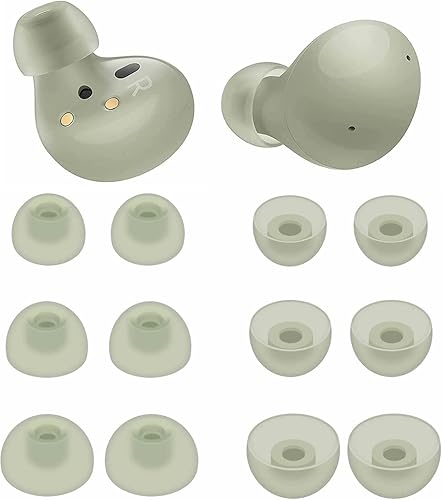 BLUEWALL Eartips - Auriculares compatibles con Galaxy Buds 2 SM-R177, puntas de repuesto de silicona suave compatibles con Galaxy Buds 2 SM-R177, 6