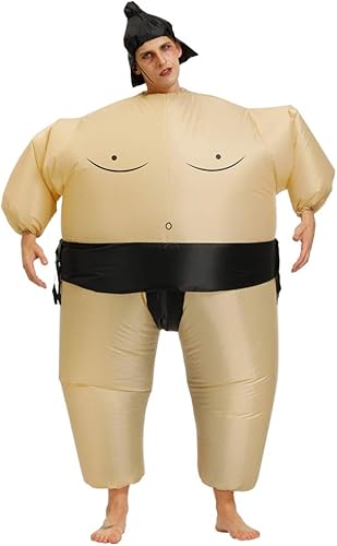 Miniatura 2 de Cysudo Disfraz inflable de lucha de Sumo Wrestler traje de fiesta de Halloween disfraces de cosplay para adultos