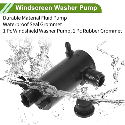 ACROPIX Windshield Washer Pump with Grommet for Nissan Altima 2007-2013 Front Washer Fluid Pump Windshield Wiper Pump No.28920JN01A Black 1 Set by ACROPIX - Image 7