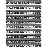 YAOYYG Lote De 10 Etiquetas De Precio Con Números Y Letras, Soporte De Precio Tipo Cubo, Números Y Letras Ajustables, Kit De Soporte De Etiquetas De Precio, Para Mostradores De Tiendas, Joyas (Negro)