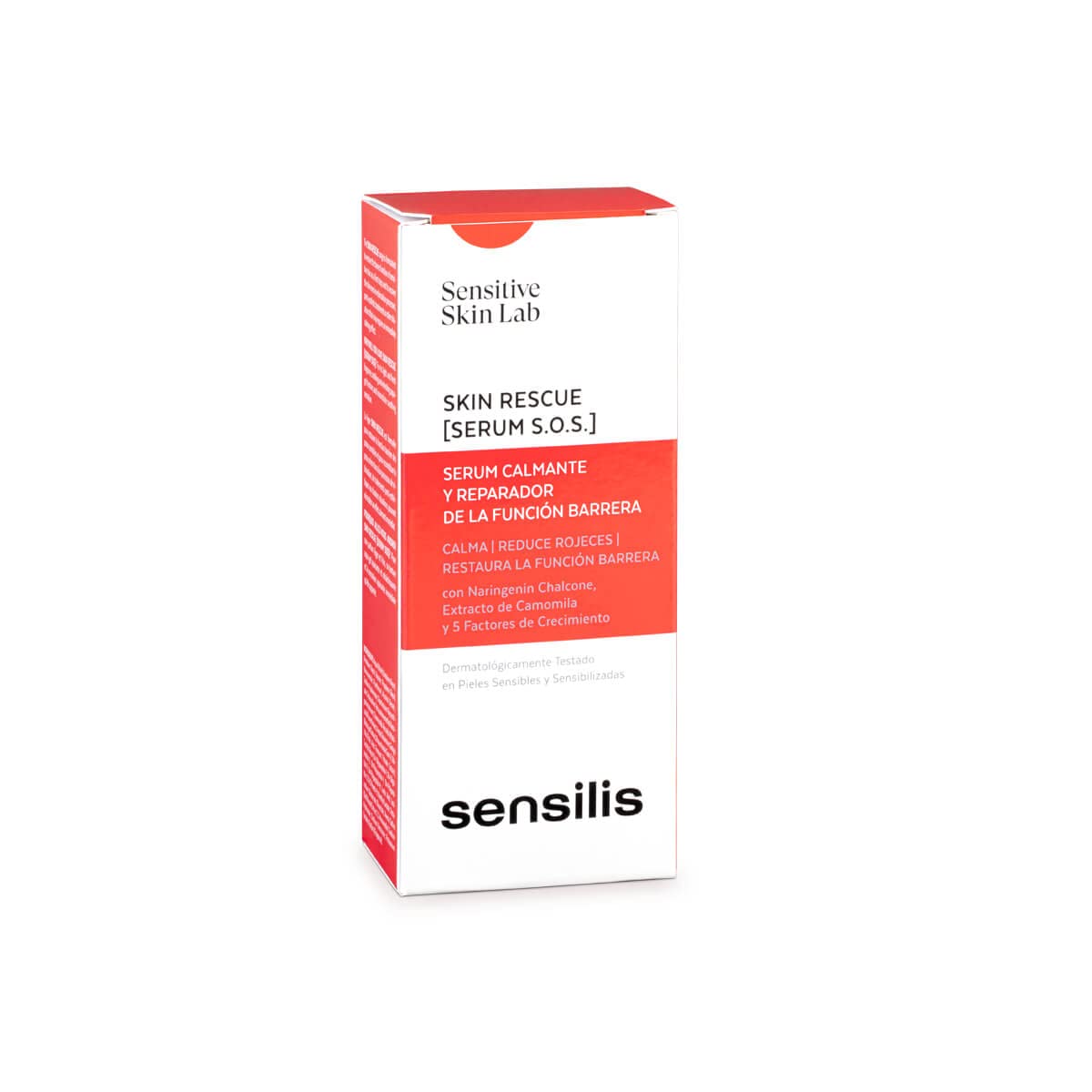 Sensilis - Skin Rescue Serum S.O.S, Reparierendes Serum, 30 ml | Niacinamid, Panthenol, 5 Wachstumsfaktoren, Beruhigt, Repariert, Feuchtigkeit, Rötungen, Rosacea, Serum, Gesichtspflege