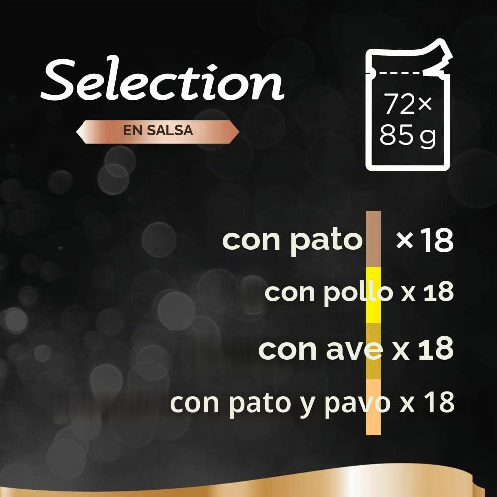 Sheba Selection in Sauce - Comida para Gatos en Paquete Fresco, pienso húmedo para los Momentos de mimo Diario