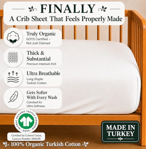 Image of Signature Mini Crib Sheet - Hearitage Aegean Turkish Cotton - 1 Pack Mini Crib Sheets Fitted 38x26 Compatible with Graco Pack n Play Playard Crib and Playpen Mattress - Ultra Soft Playard Bedding