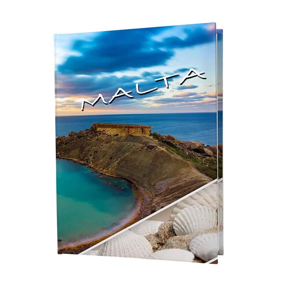 Urlaubsfotoalbum: Malta, Fototasche für Fotos, Taschen-Fotohalter für lose Blätter, Urlaub Malta, Handgemachte Fotoalbum (15x21 | für 120 Fotos)
