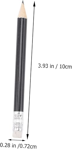Miniatura 5 de ULTECHNOVO 24 lápices de golf, borradores, lápices de dibujo, lápices afilados, mitad lápices negros, mini lápices de boda, lápices de golf con